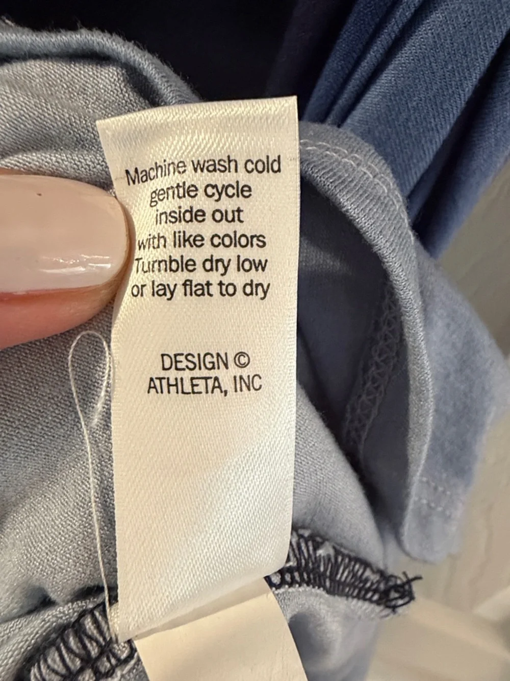 Athleta Sunkissed Midi Dress Ombre Ruched dress in Navy and Light Blue - Picture 5 of 7